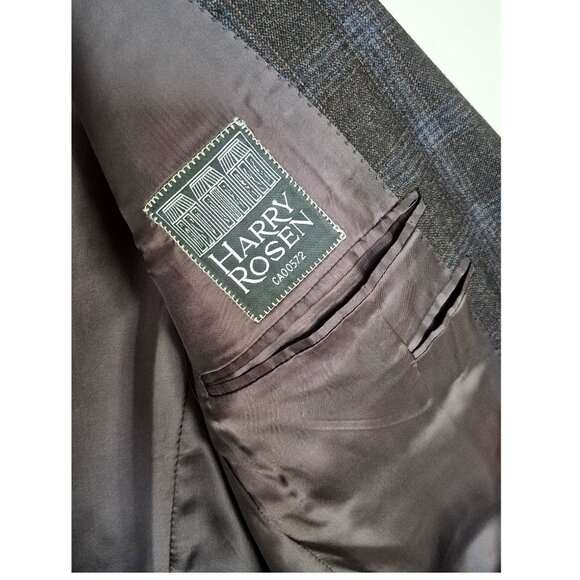 Canali Wool Blazer EU50 (US 40) Italy Windowpane, Harry Rosen - Picture 9 of 16